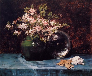 William Merritt Chase Painting - Azaleas flower William Merritt Chase